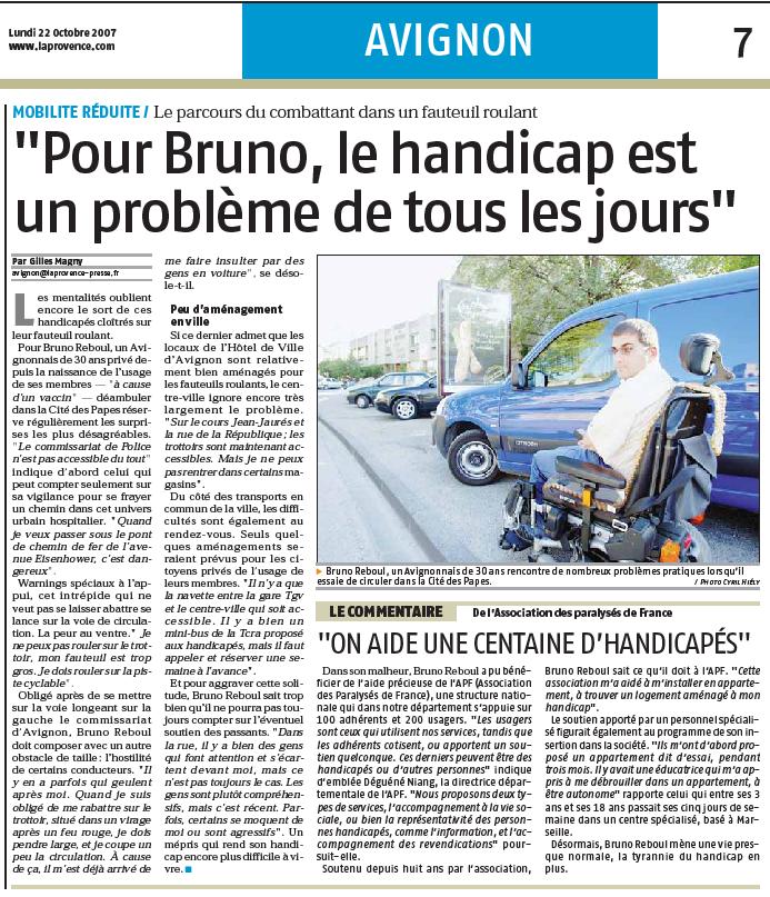 le handicap est un problème de tous les jours